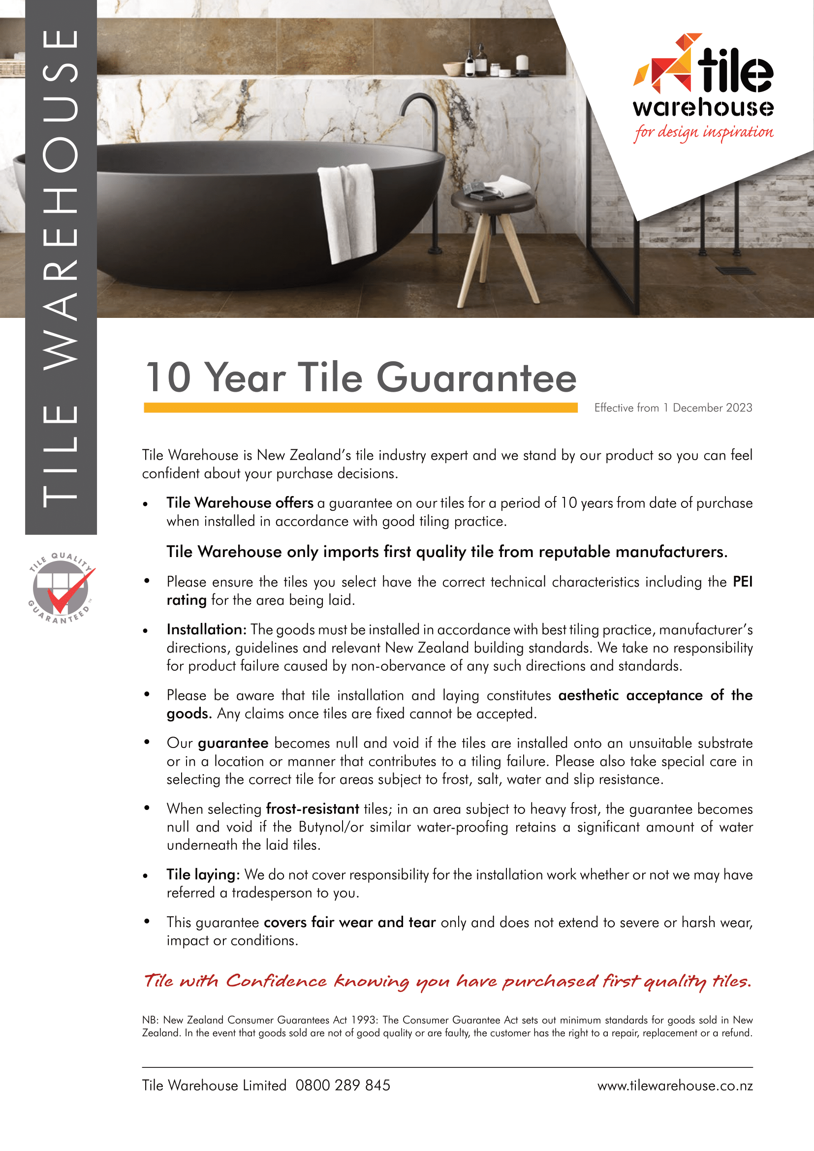 10yr GUARANTEE