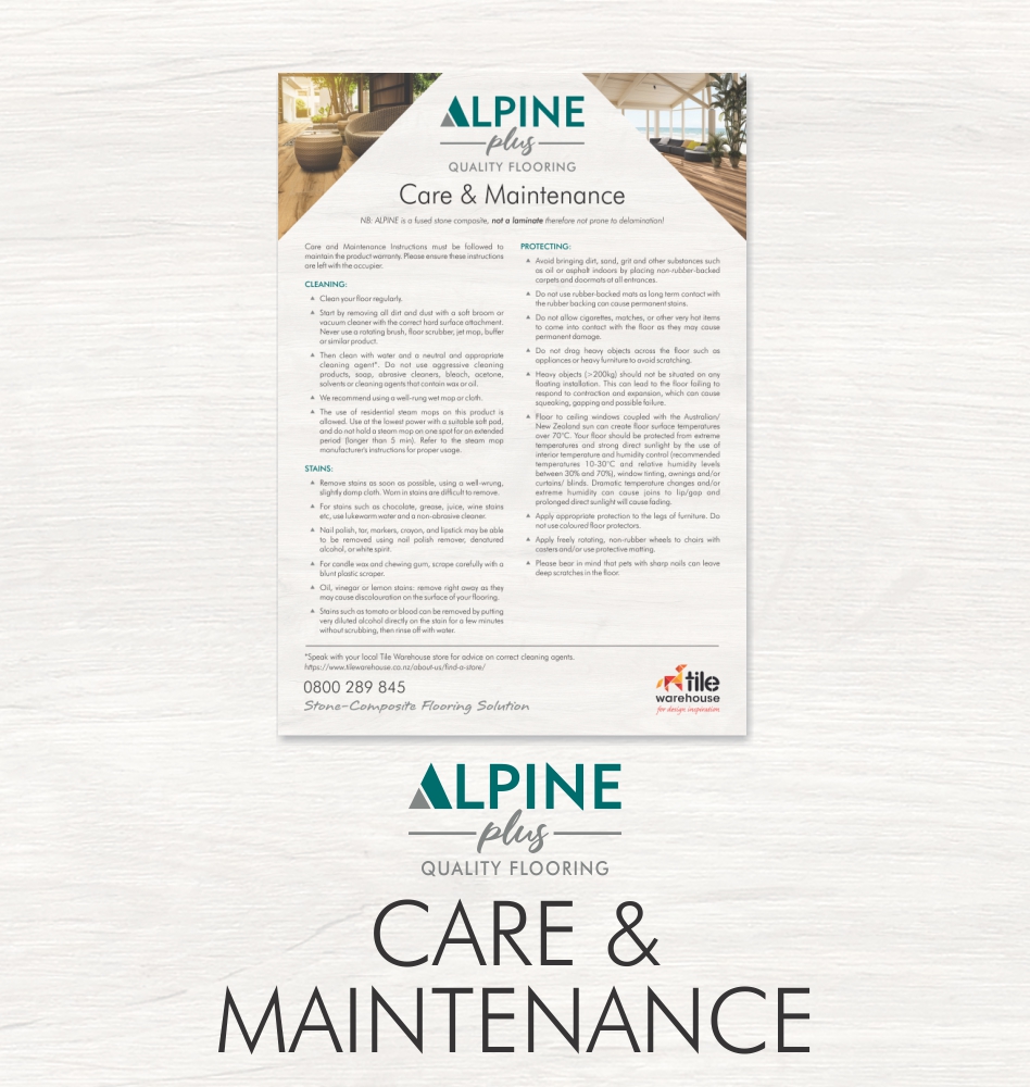 alpine care and maintenance