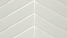 Chevron White Matt 224x318