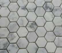 Classic Calacatta Hexagon Mosaic Polished 282x305