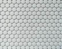 Frit Glass Penny Round White Matt 315x290