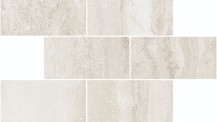 Memento Trav Bianco Mosaic Polished 300x300