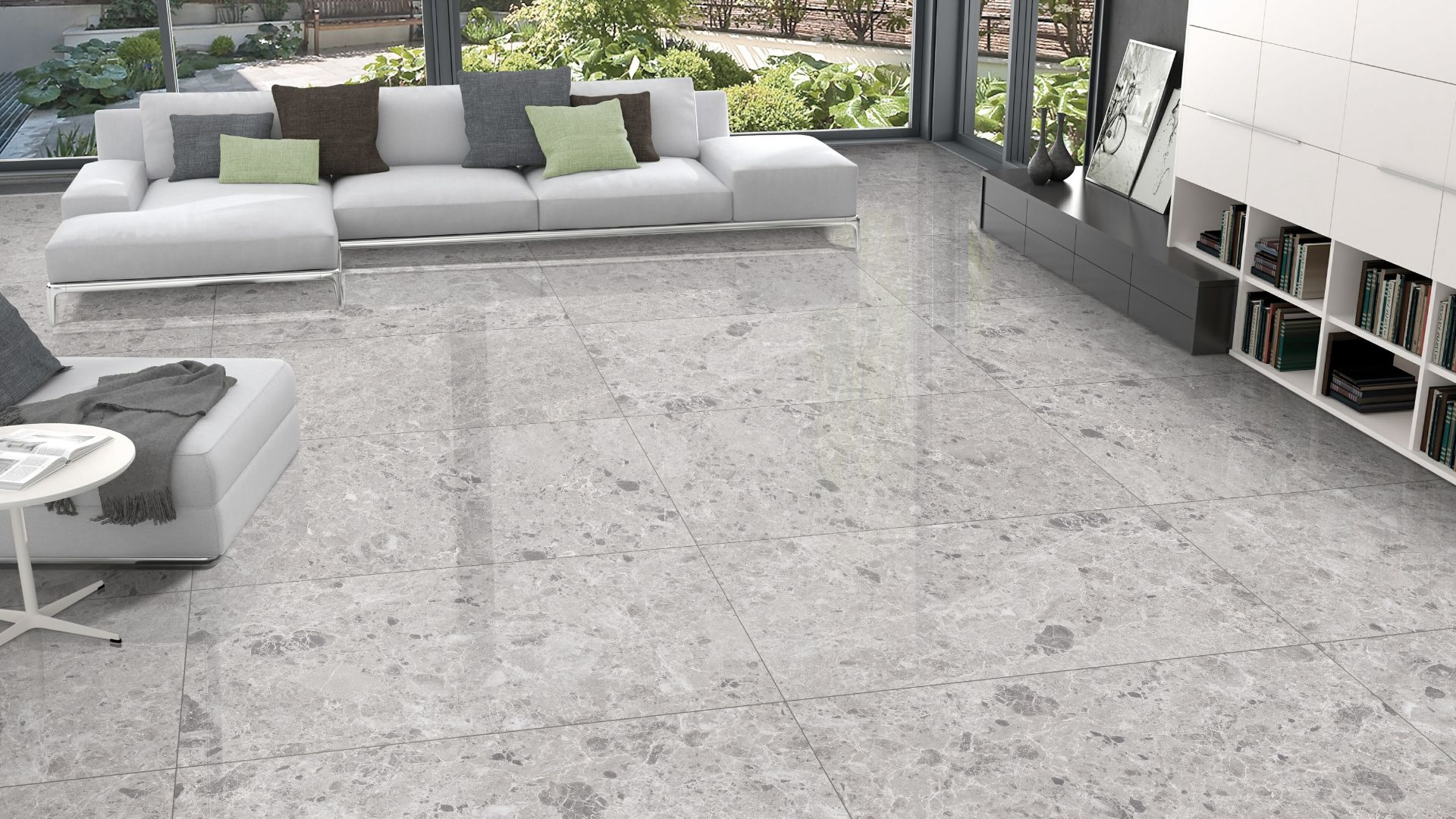 Silk Emperador Grey Matt 600x600