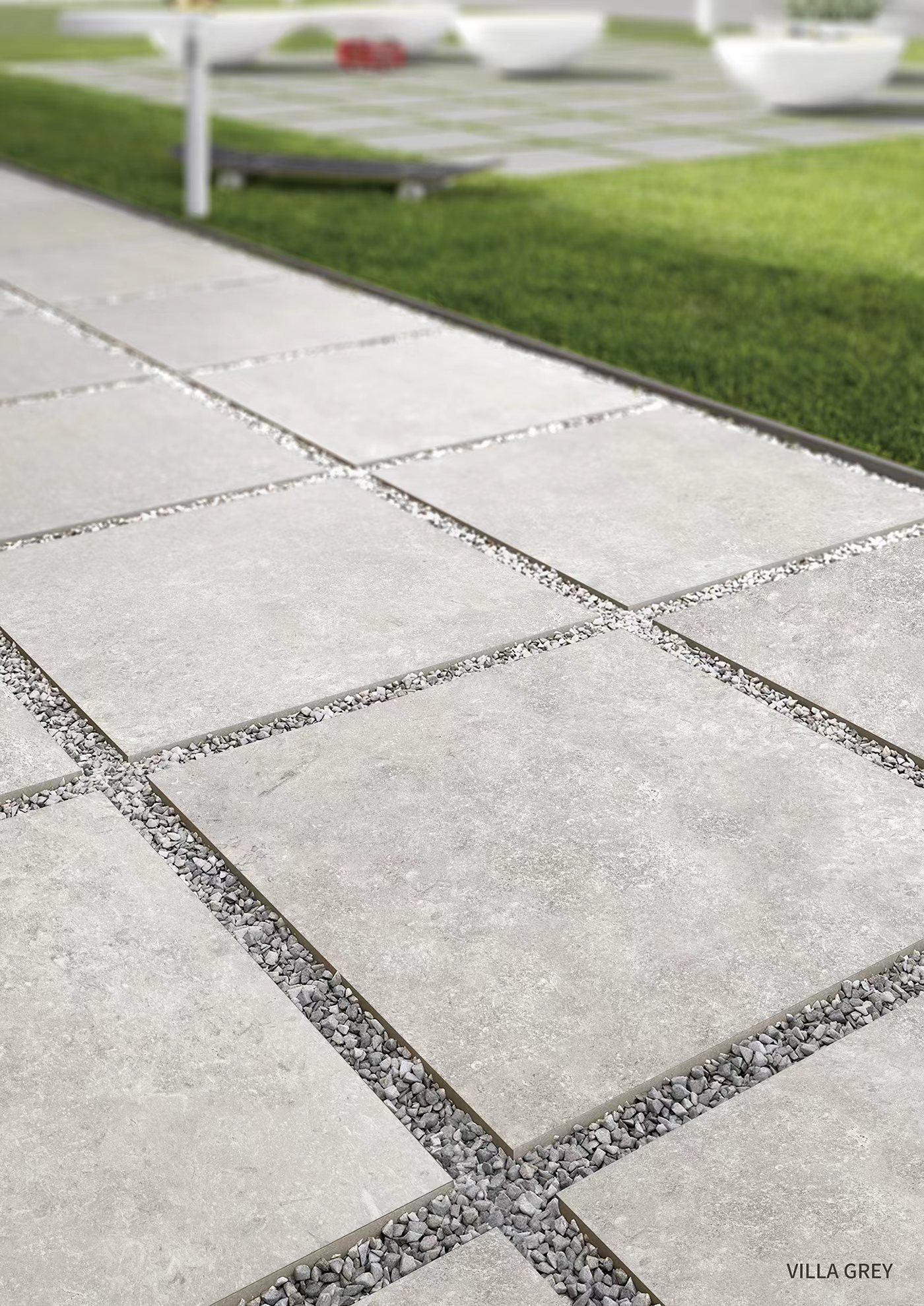 Villa Stone Milano Grey Paver Grip 600x600