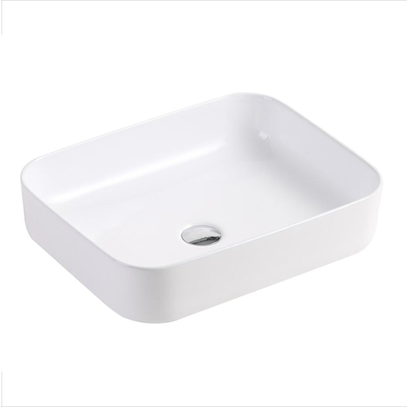 Unika Milan Tray White Counter Top Basin  500x390