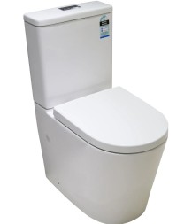 Unika Monza 2 Pc White Toilet Gloss