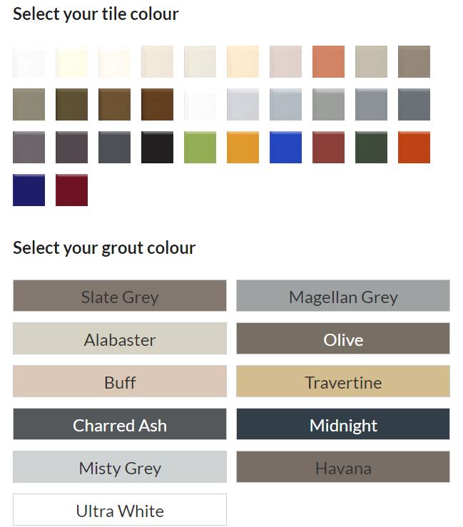 Ardex Grout colours Feb 22