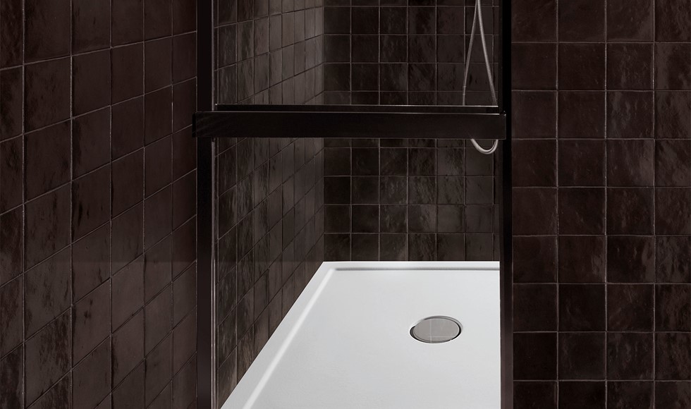 What size tile should I use in a small bathroom?