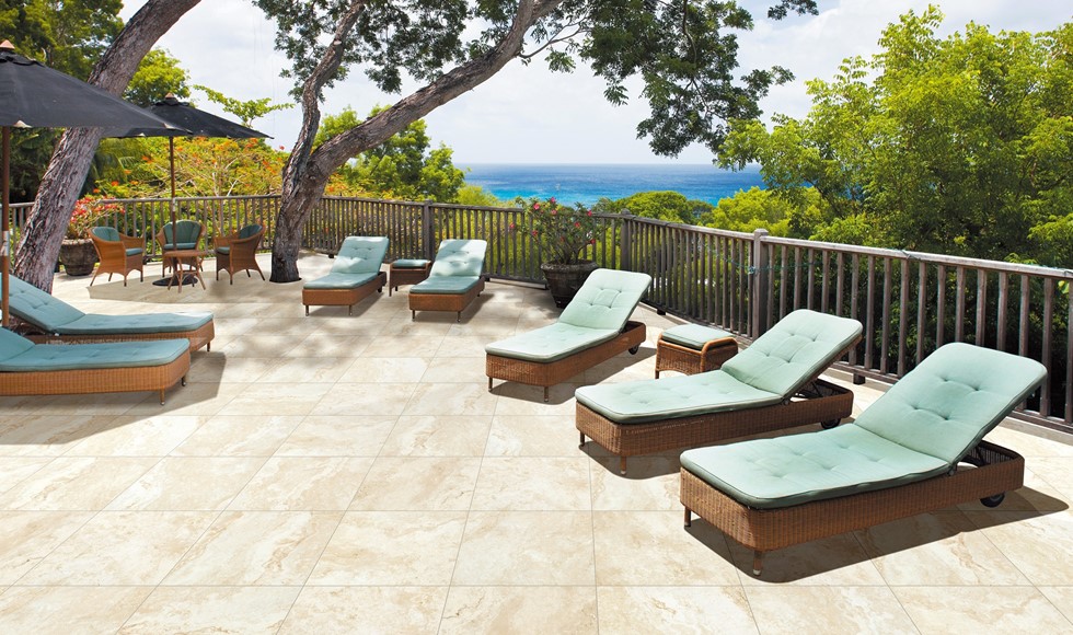 What type of tiles are best for outdoors?