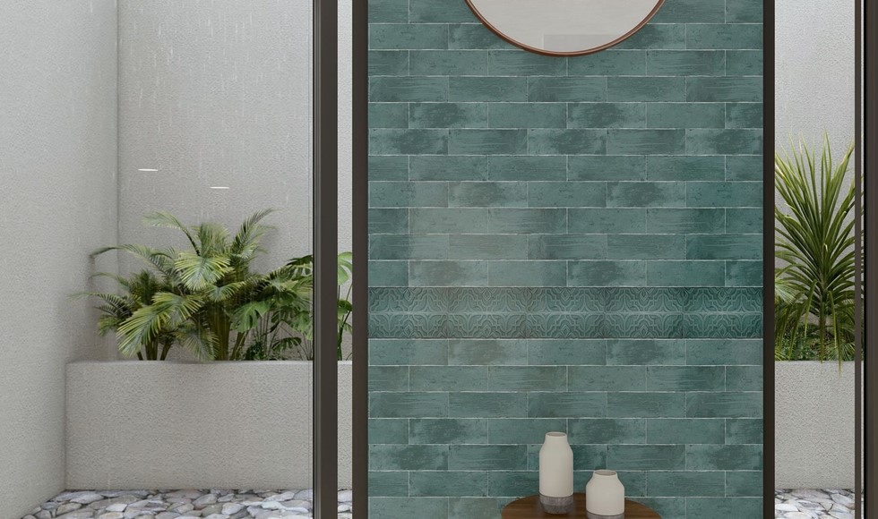 6 ideas to use Gorgeous Green in your Bathroom